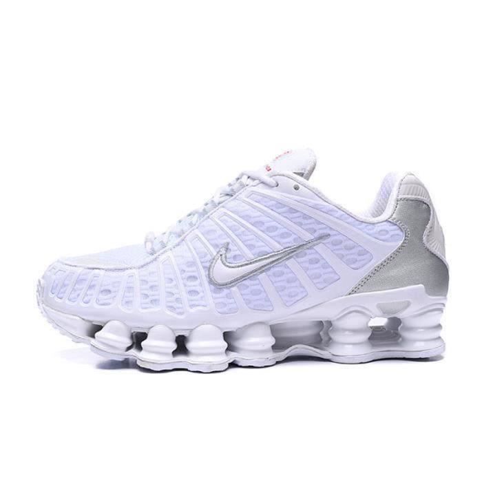 Nike shox femme blanche on sale