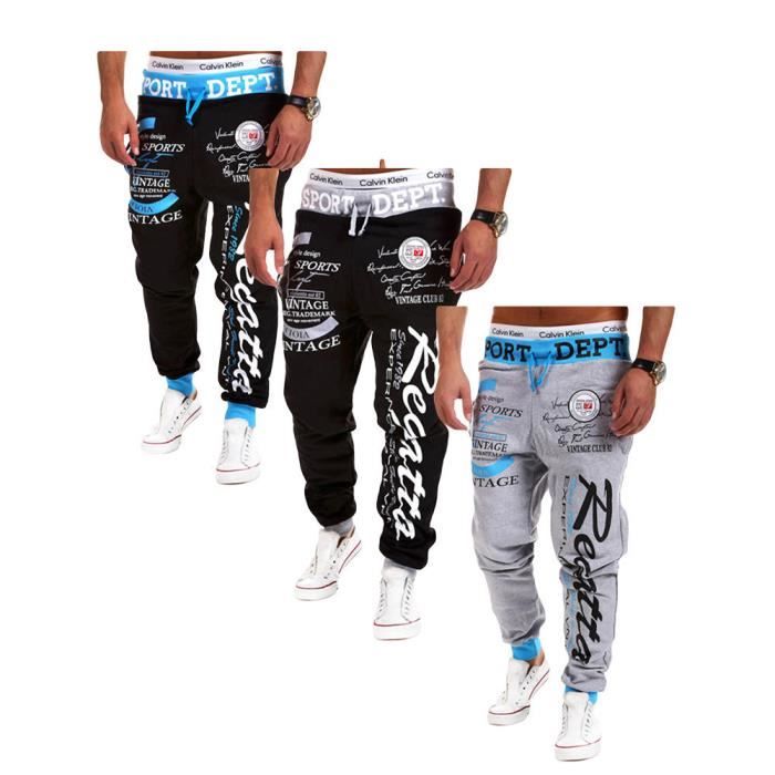 Pantalon de jogging pour homme Marque de luxe Imprim et baggy