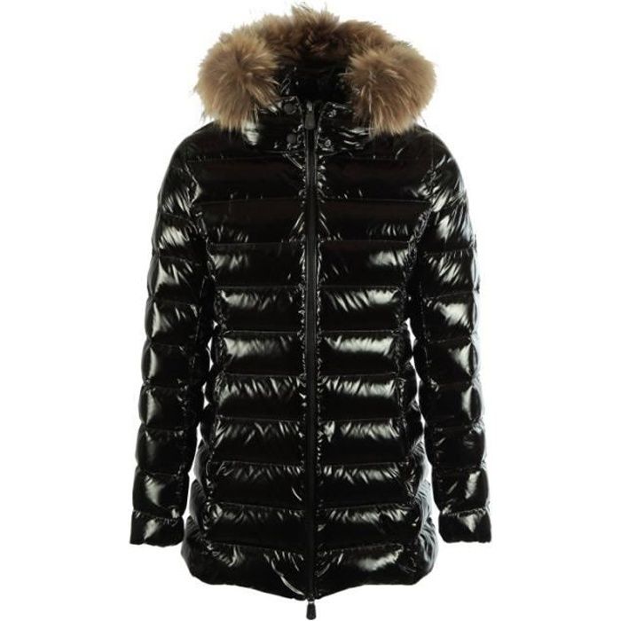 Doudoune JOTT ADELAIDE Col capuche Plume et duvet Noir Noir Cdiscount Pret a Porter