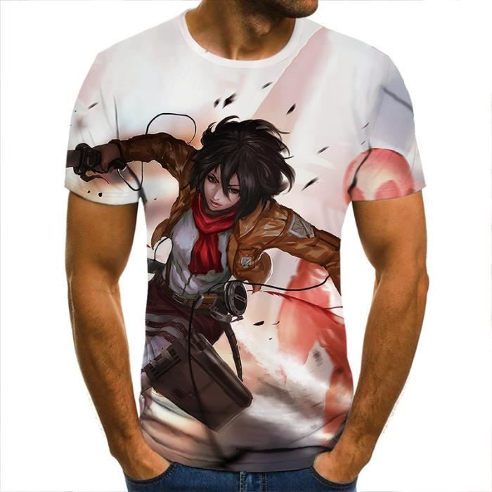 T shirt enfants 3D Hommes T Shirt Attaque Des Titans L H ro ne