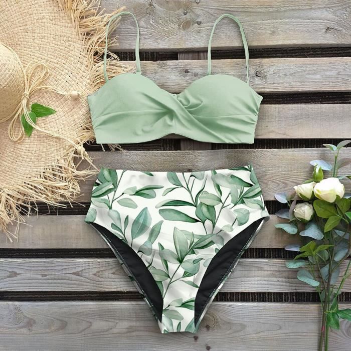 MAILLOT DE BAIN Taille haute Bikini 2021 Push Up maillot de bain