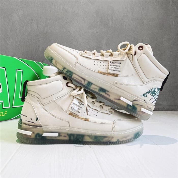 basket semelle transparente