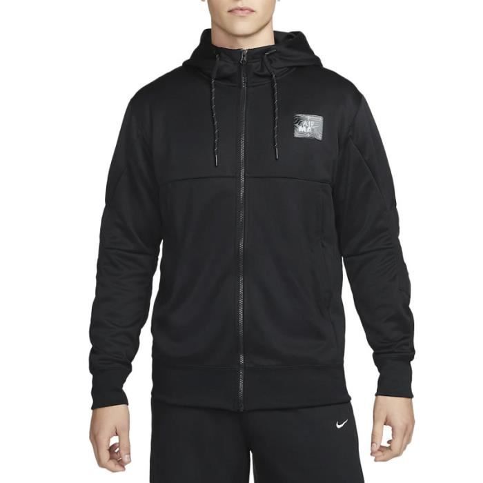 Jogging Homme Nike Swoosh Noir et Blanc - Respirant - Manches longues -  Multisport Noir - Cdiscount Prêt-à-Porter