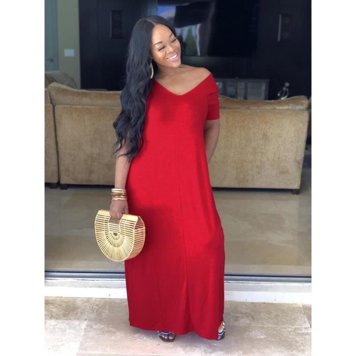 Robe rouge sale ample