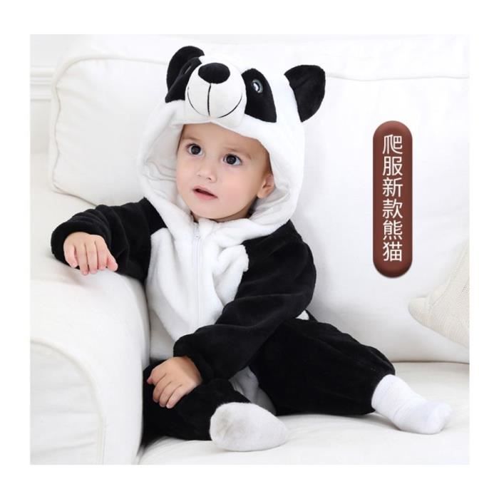 Surpyjama en Polaire Bébé- Pyjama Fille et Garçon et Couverture Bébé  Vêtements Bébé Fille et Garçon Panda Noir - Cdiscount Prêt-à-Porter