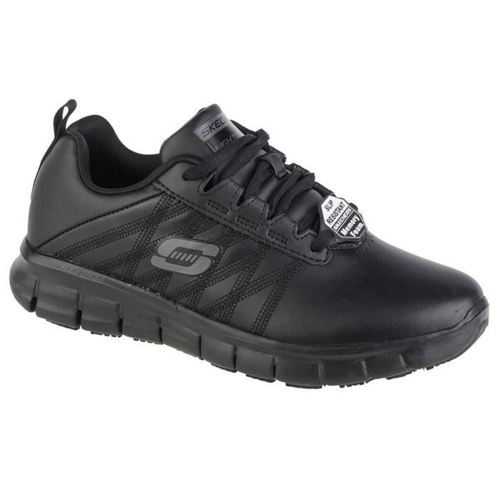 chaussures de course à pied skechers sure track erath pour femme - noir