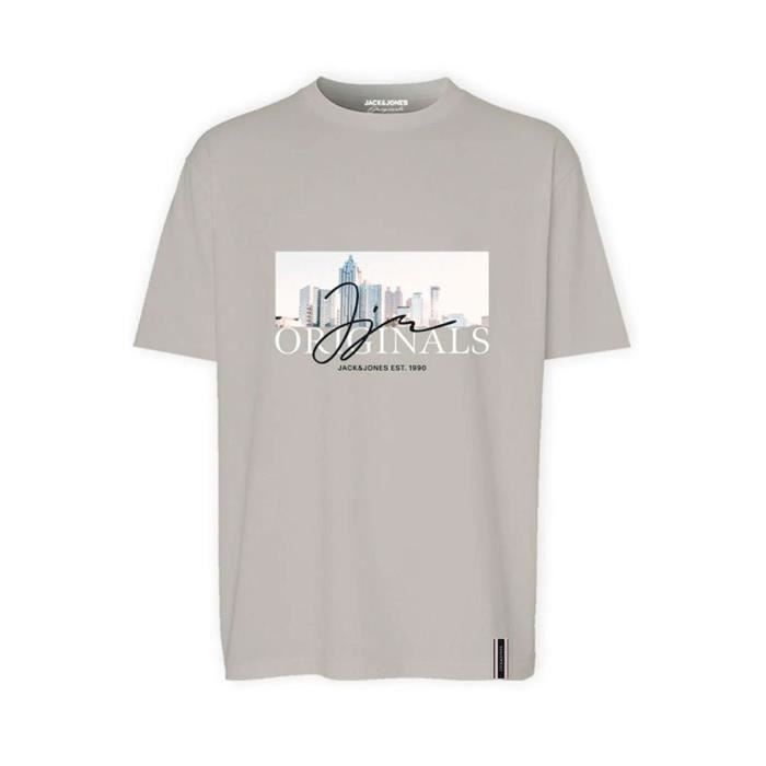 JACK & JONES Jacdash – T-shirt Uomo Basic Con Logo – Girocollo, Manica Corta, Vestibilità Dritta – Cotone Naturale