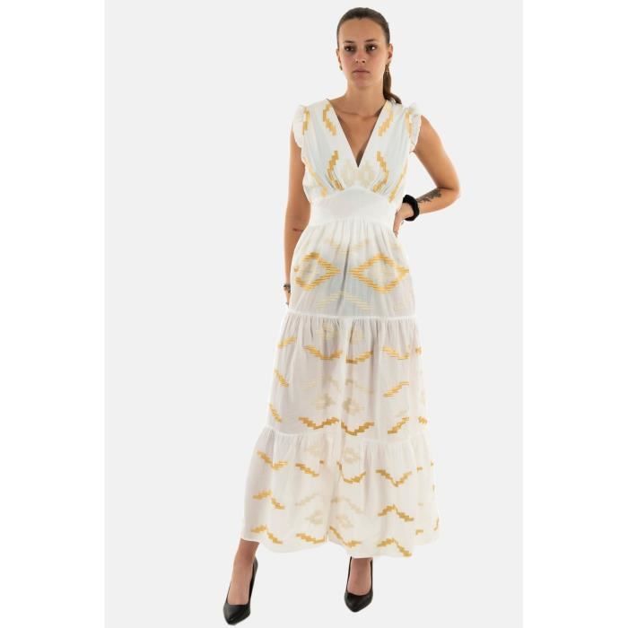 robe goa cindy long off off white