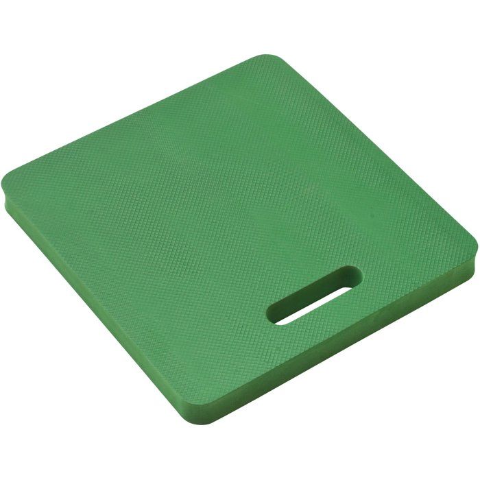 Nature Coussin en mousse taille L, protège-genoux, coloris vert - 40 x 38 x 3 cm