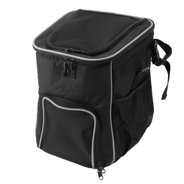 Meilleurs prix pour Omabeta porte-vélo pour chien Panier de vélo pour chien, imperméable, respirant, amovible, sac à dos de animalerie panier Noir