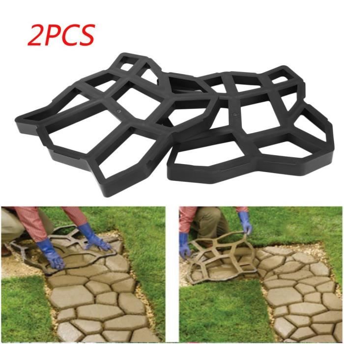 2pcs Moule Pour Chemin Moule Pavage Pave Terrasse Allee Patio Jardin Walk Maker Pathmate Stone Achat Vente Carrelage Parement 2pcs Moule Pour Chemin Moule Cdiscount
