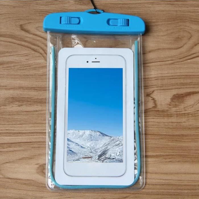 WEITING Pochette étanche Pour Téléphone – Transparente Tactile, Avec Dragonne, Idéale Pour Kayak, Rafting, Plage Et Plongée