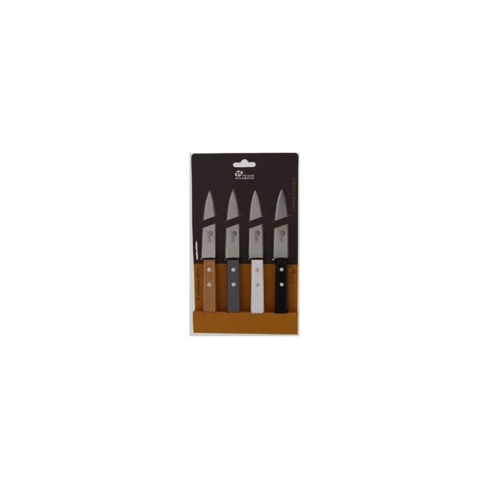 Lot 4 couteaux office 9cm Pradel PCOT001001 TU Unique