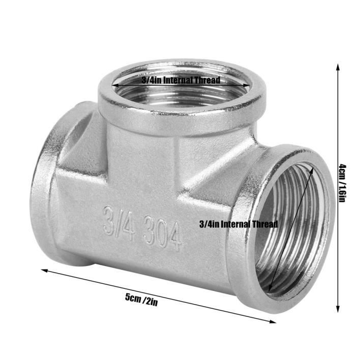 Raccord Bouchon 3/4" NPT Mâle En Inox 304 - Lot De 2 - Origine Italie
