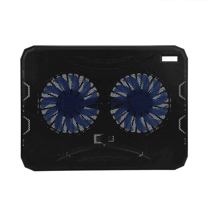 Support Refroidisseur Pour Ordinateur Portable - 5 Ventilateurs LED, 6 Angles D'inclinaison, Ports USB, Pour PC Jusqu'à 17 Pouces - 2