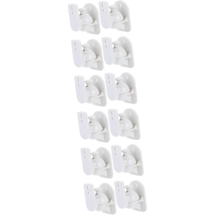 TOYANDONA Support Enceinte Bureau – Paire D’Étagères Métalliques Pour Haut-Parleurs Monitoring & Ordinateur – Angle Inclinable