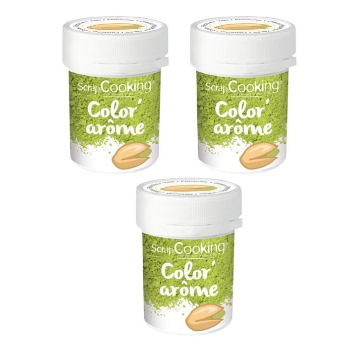 Colorant alimentaire vert prairie 10 g - Colorants alimentaires