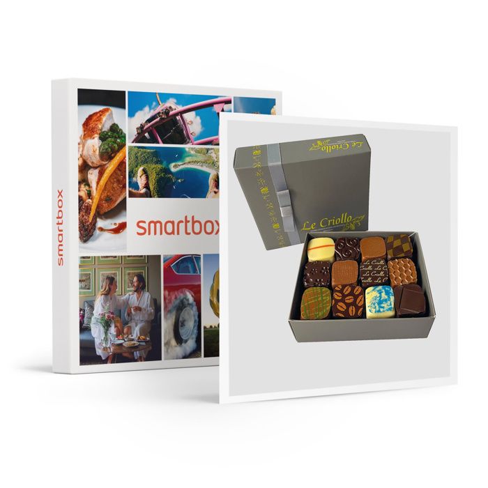 Smartbox - Ballotin de 24 chocolats artisanaux à déguster à la maison - Coffret Cadeau |