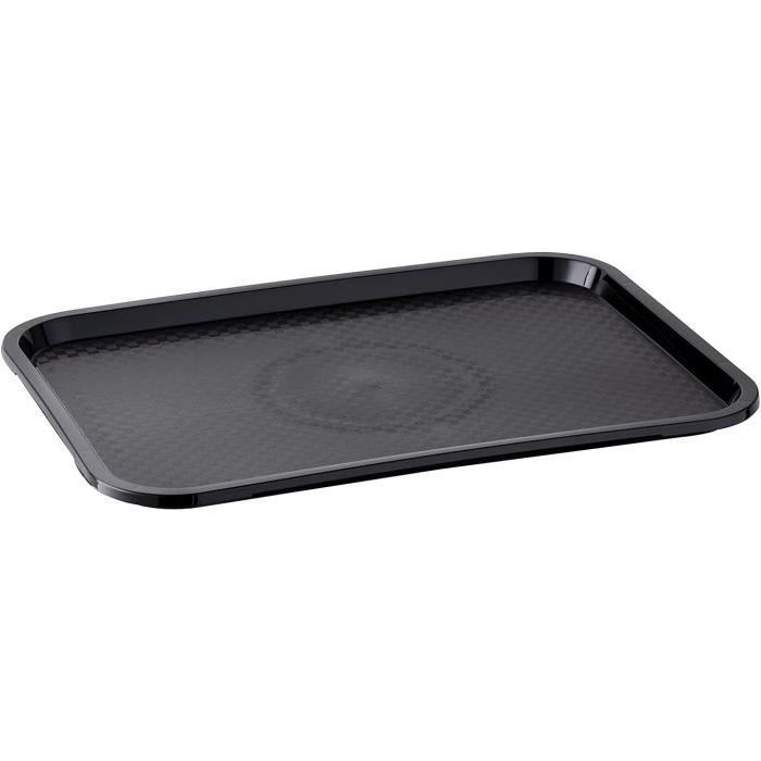 Plateau De Service Fast Food Incassable APS - 45x35,5 Cm, Hauteur 2 Cm, Rouge - Fabriqué En Allemagne, Lavable Au Lave-vaisselle