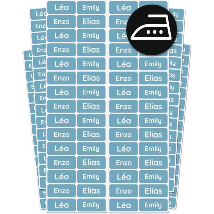 Melu Kids® Étiquettes Autocollantes Pour Vêtements & Et Autres Objets (50 Pièces) - Pas De Repassage Nécessaire, Étiquettes Personnalisées Et
