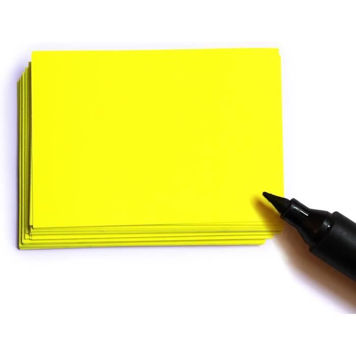 Étiquettes Fluo Jaune/orange Non Effaçables - 24x32 Mm, Carton 680 G, Lot De 25 | Pour Magasin, Signalétique