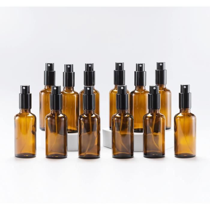 36 Flacons Échantillons Huiles Essentielles 2ML Ambre Avec Réducteurs - Pipettes Incluses Pour Aromathérapie