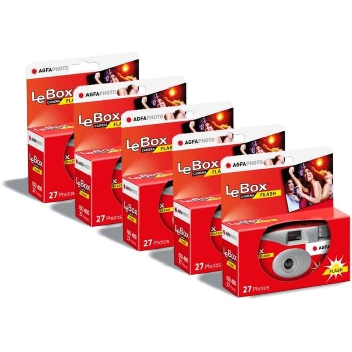 Appareil Photo Jetable AGFAPHOTO Flash 27 Poses - Prêt à Photographier - Neuf Sous Blister