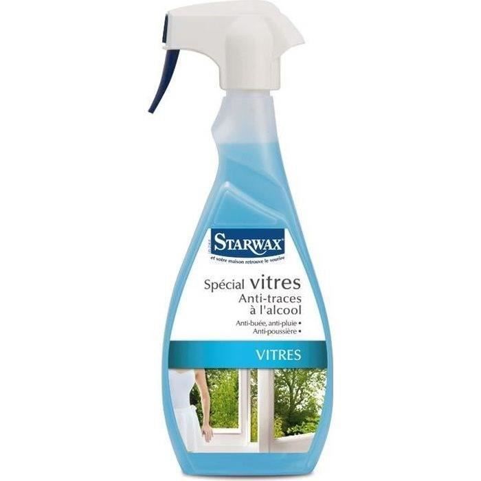 Pulvérisateur nettoyant vitres - spécial anti-traces avec alcool - 500 mL