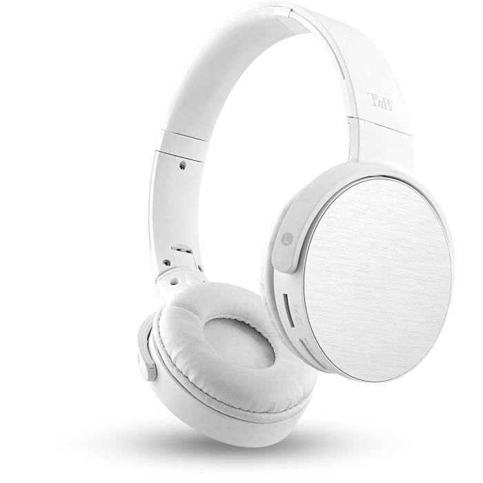 T'nB CBSHINEWH2 Shine Casque Bluetooth 4 en 1 - Blanc