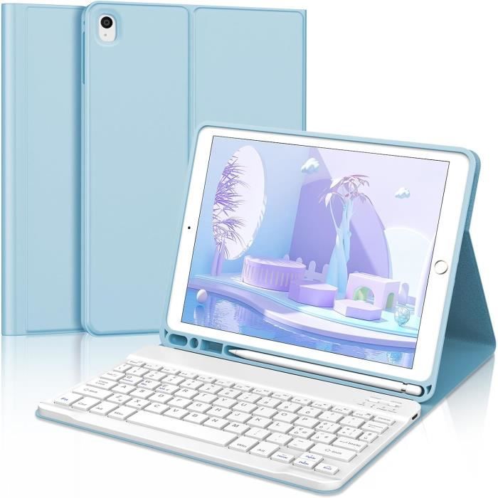 Étui Clavier FAYGAOAI Pour IPad Mini 7 Et 6 – Rétroéclairage 7 Couleurs, Pavé Tactile, Rotation 360° – Protection Complète