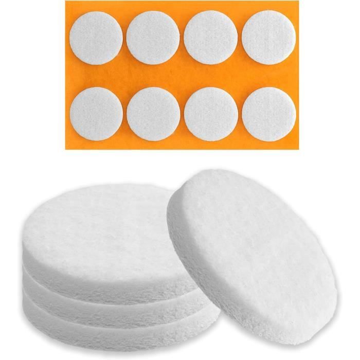 Patin Feutre Pour Meuble 30x18 Mm - Blanc - Autocollant 2 Broches - Fabriqué En Allemagne