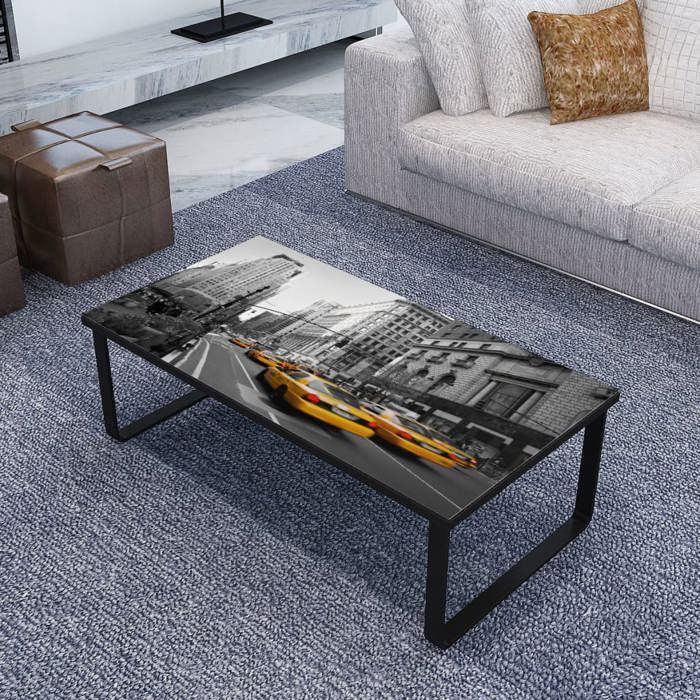 vidaXL Table basse avec dessus de table rectangulaire 240967