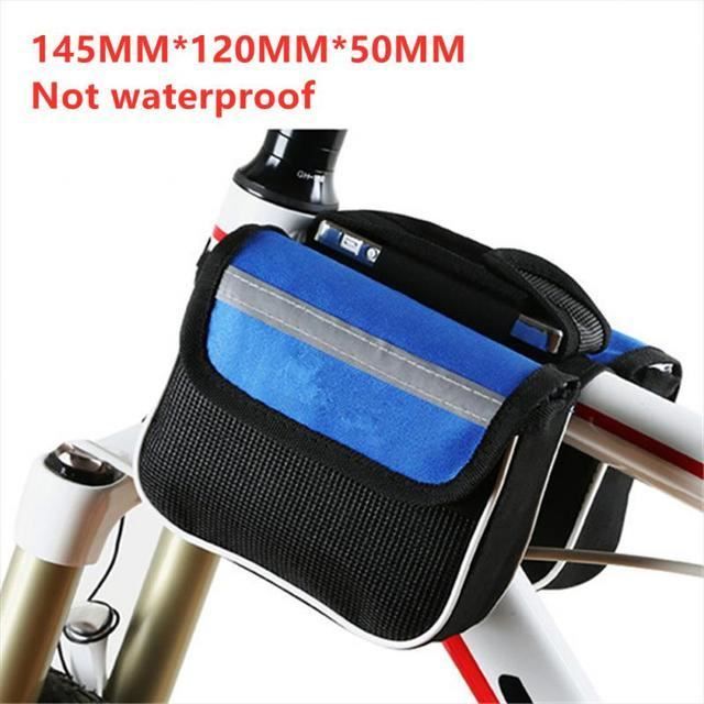 Panier-sacoche vélo,sac de selle de vélo avec poche pour bouteille d'eau,étanche,réfléchissant