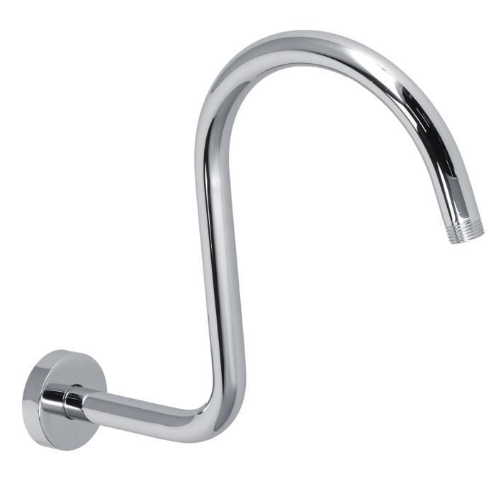 Bague De Douche Signature Hardware Demi-ovale - Chrome Poli 30x30 Cm, Pour Rideau