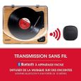 ION Audio Air Lp   Platine Vinyle Bluetooth à Trois Vitesses (33, 45 Et 78 Tours) avec Conversion Usb   Finition Bois-1