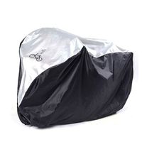 Housse De Vélo Imperméable Universelle - Protection Anti-UV, Anti-Rayures - Pliable, Transport Facile - Pour Moto, VTT, Vélo - Argent & Noir