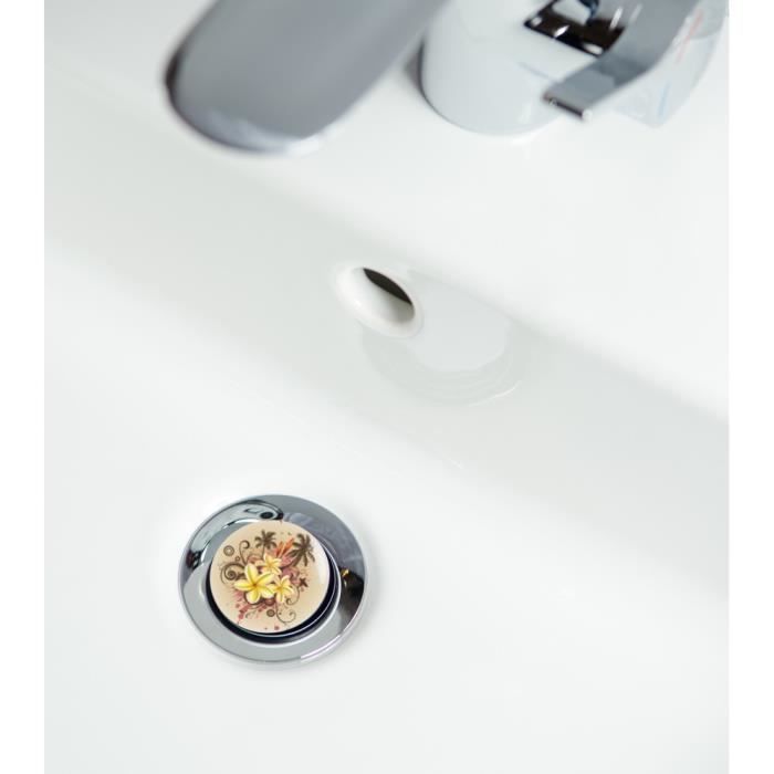 Bonde De Lavabo à Tirette Avec Trop Plein, Bathroom Basin Push-pull Rod  Pop-up Sink Plug, Chrome Bonde De Lavabo Pour Fermeture à Tirette :  : Bricolage