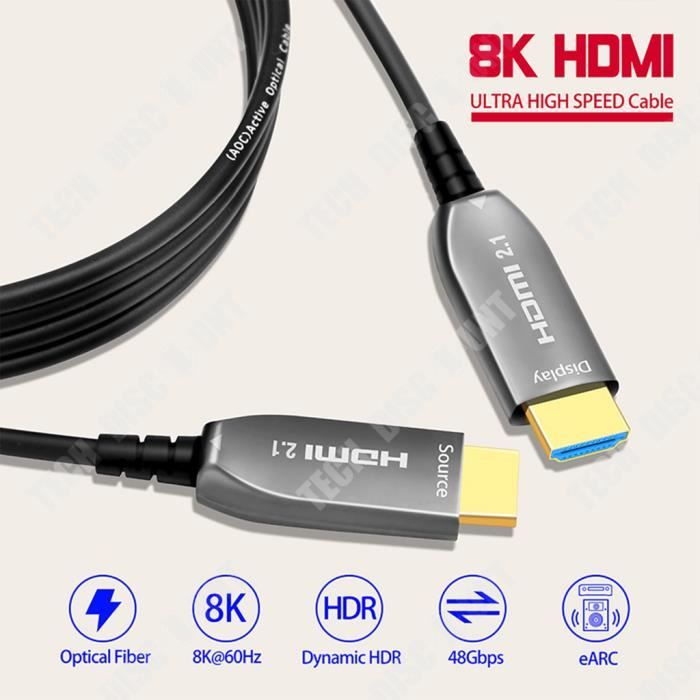 Câble actif HDMI 2.0b celexon UHD à Fibre Optique 6 m, blanc