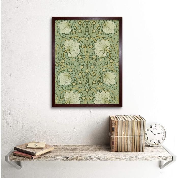 William Morris Pimpernel Arts Craft Pattern Design Art Print Framed ...