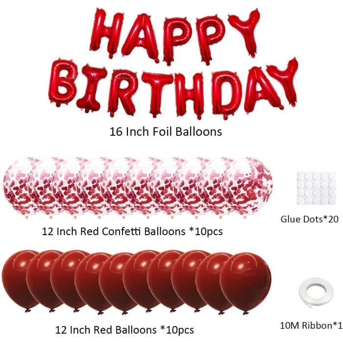 Ballons bleu blanc rouge 12 pcs 30 cm latex déco fête nationale, sport