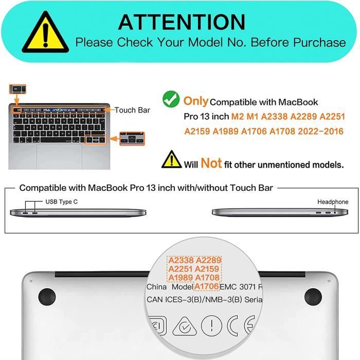 Coque MacBook Pro 13 Pouces 2022 2021-2016 M2 M1 A2338 A2289 A2251 A2159  A1989 A1706 A1708, Plastique Résumé Plante Coque A551 - Cdiscount  Informatique