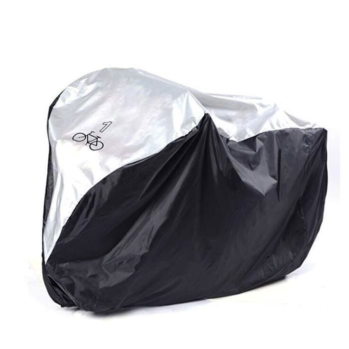 Housse Vélo Imperméable Anti-UV - 210x100cm - Protection Pluie Poussière - Pour Extérieur/Intérieur
