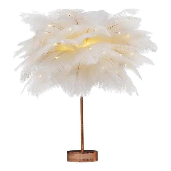 Universal - Bricolage créatif plume lampe de table lumière blanche