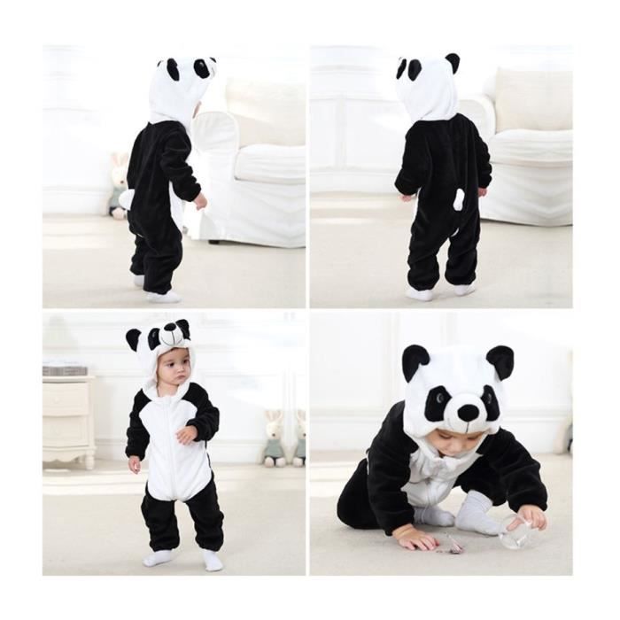 Surpyjama en Polaire Bébé- Pyjama Fille et Garçon et Couverture Bébé  Vêtements Bébé Fille et Garçon Panda Noir - Cdiscount Prêt-à-Porter