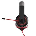 Gioteck - XH-100S Casque gamer filaire stéréo - Prise Jack 3.5 - PS4 Xbox One PC Mac Switch (Rouge, Noir) -2