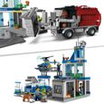 LEGO® City 60316 Le Commissariat de Police, Jouet Hélicoptère, Voiture de Police, Chien Figurine, Camion Poubelle Jouet-2