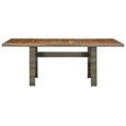 Table de jardin Marron Résine tressée et bois d'acacia massif - SALALIS - DP17746-2