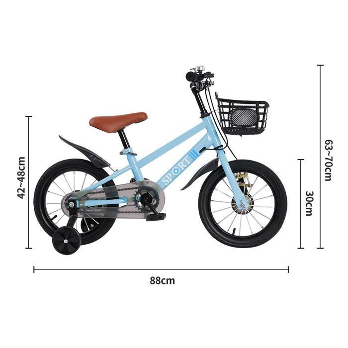 Vélo Pour Enfant,Velo 14 Pouces, Vélo Pour Enfant Amélioré