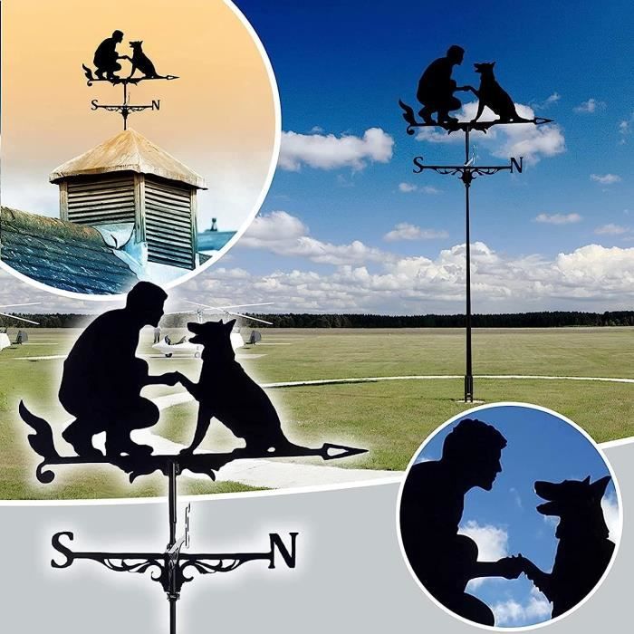 SUPERDANT Girouette De Jardin Exterieur Indicateur De Direction