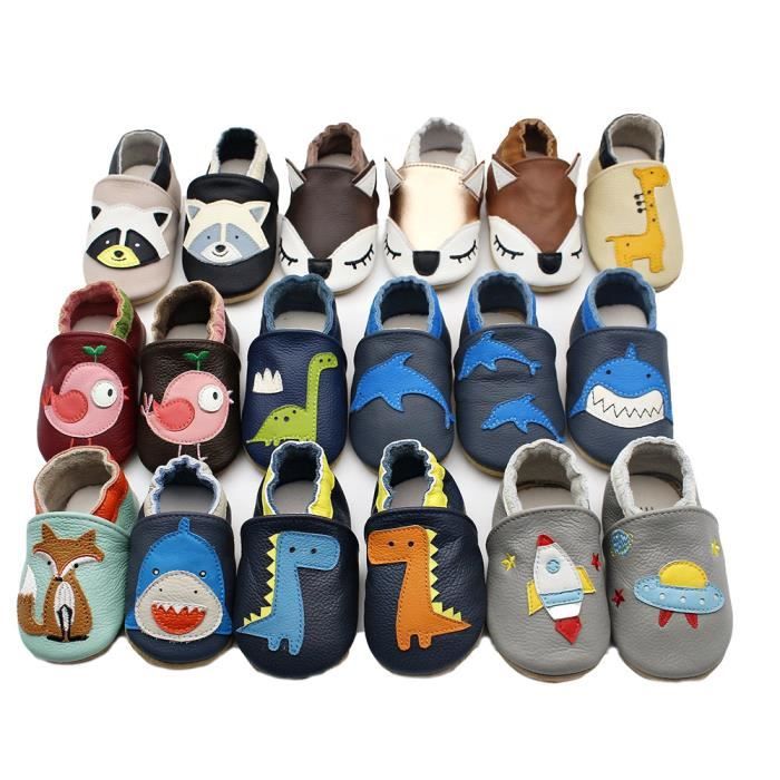 Chausson cuir bebe premier pas clearance